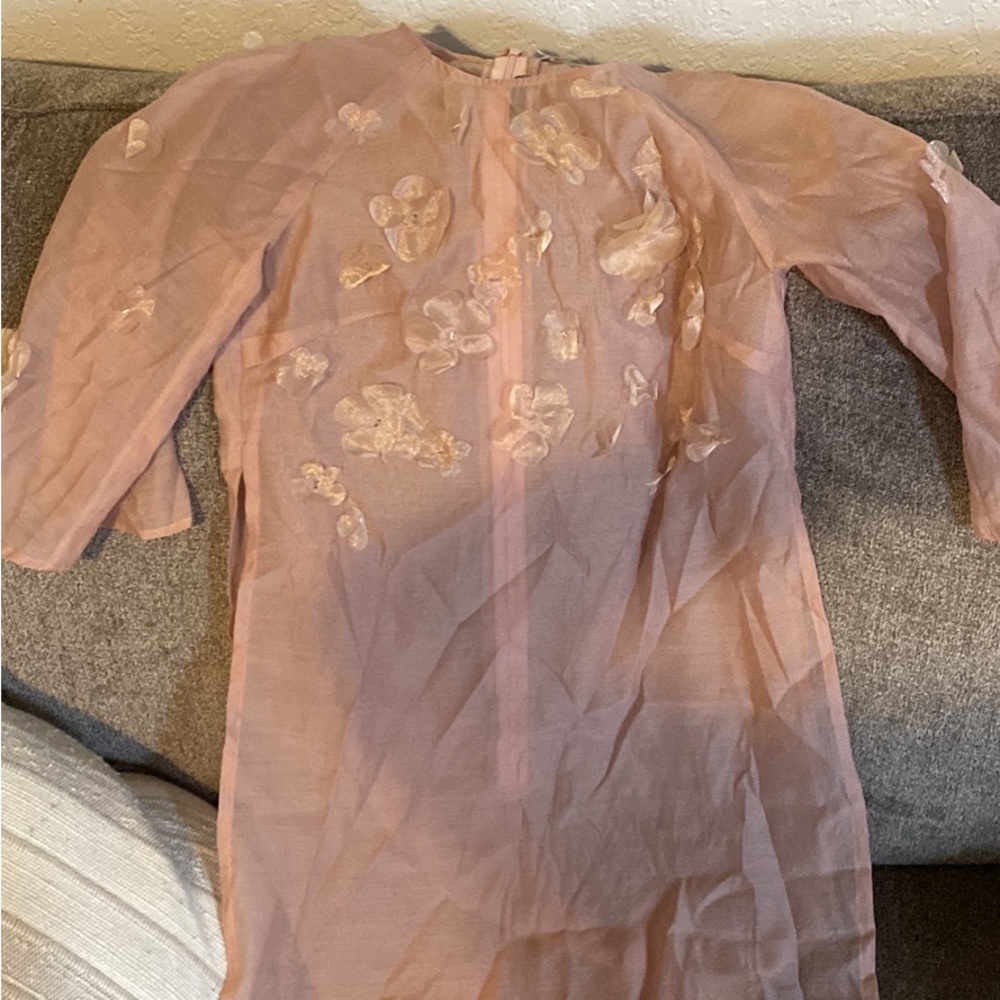 Nude Indian overthrow zipper back brand new
